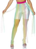 Maxi-kjol i skir mesh med hög slits